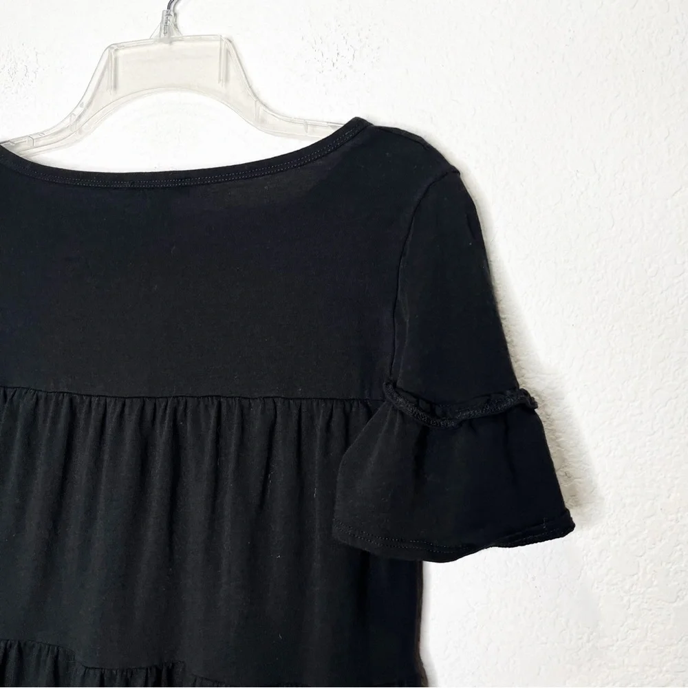 J. Crew Knit Broken-in Jersey Tiered Mini Dress
